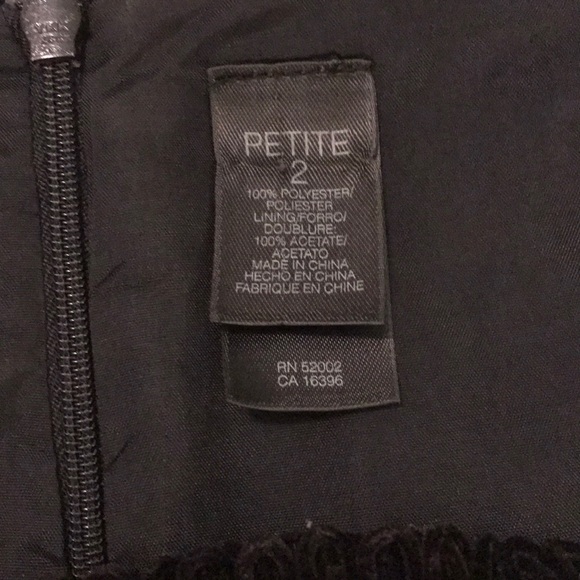 CLAIBORNE BLACK DRESS - LACE ACCENT - Picture 5 of 6